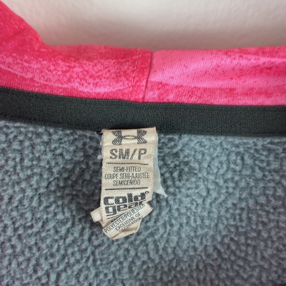 ✨3/$25✨ Under Armour Pink and Gray Hoodie - S - Picture 7 of 7
